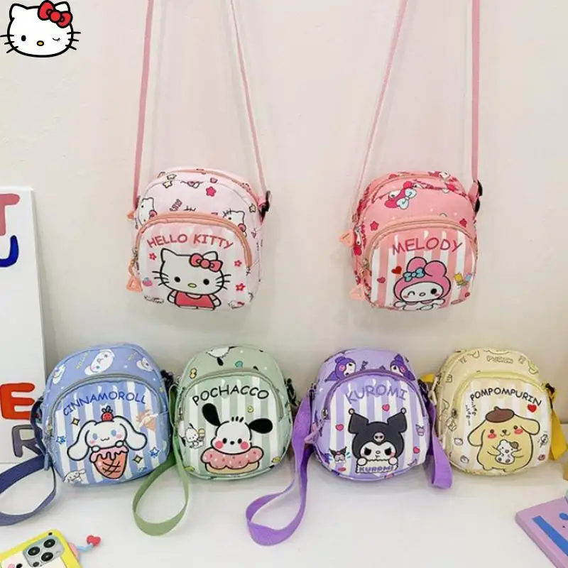 

Милая сумка через плечо Sanrio Hello Kittys My Melody, новая детская портативная модная маленькая сумка на плечо в западном стиле с героями мультфильмов, подарок