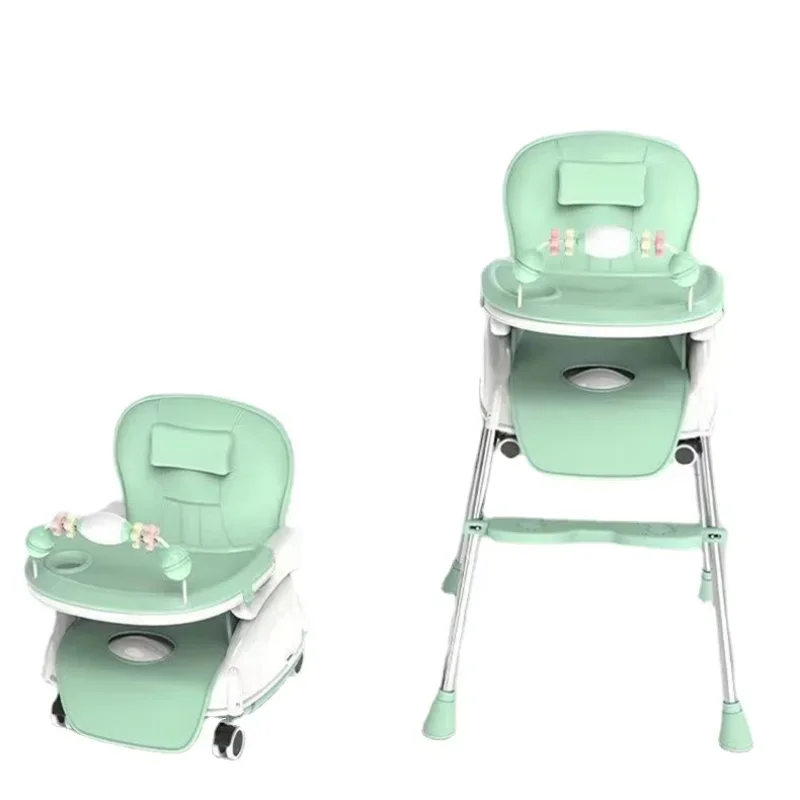 

3-in-1 Portable Highchair Toddler Booster Seat Baby Feeding high Chair with Tray/ baby high chair with learning table