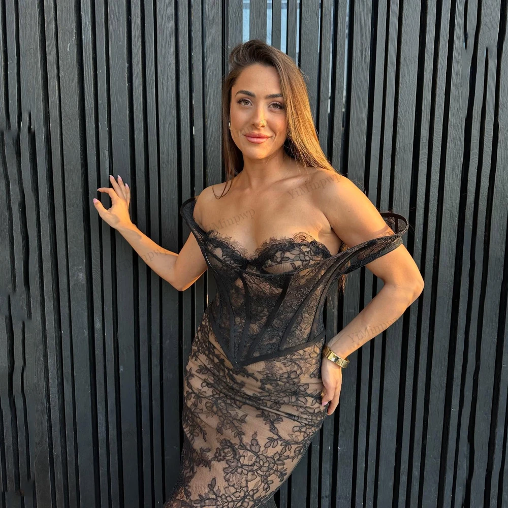 Applique sexy prom dress sweetheart zeemeermin kant mouwloze avondjurken voor vrouwen vestidos elegantes de noche aangepast