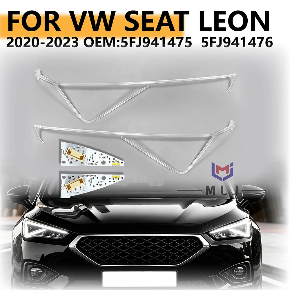 Angel Eye DRL Light Source Board Chips Light Guide Acrylic Strip Tube 5FJ941475 5FJ941476 For Seat Tarraco 2020-2023 Headlight