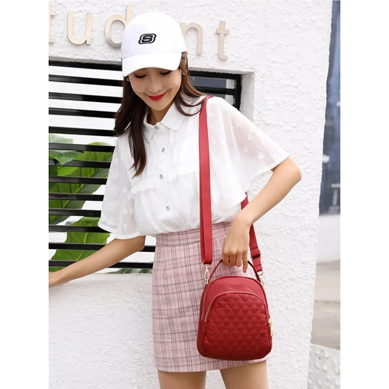 حقيبة ظهر صغيرة مبطنة حقيبة نهارية صغيرة للنساء حقيبة كتب عصرية