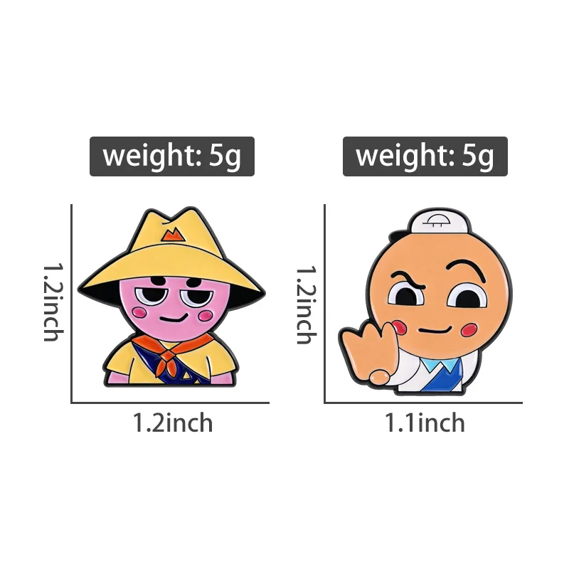 Game Enamel Pins Cartoon Characters Brooches Lapel Badges Funny Man Jewelry Gift for Players Fans Friends