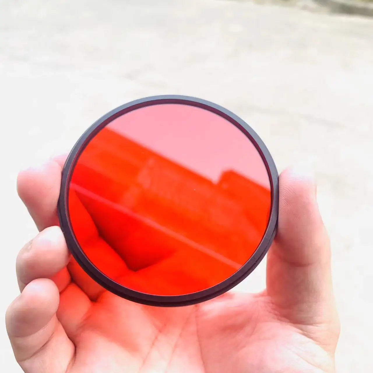 Diameter 58Mm Met Metalen Frame Voor Camera Lens 580nm Ir Pass Filter Glas CB580