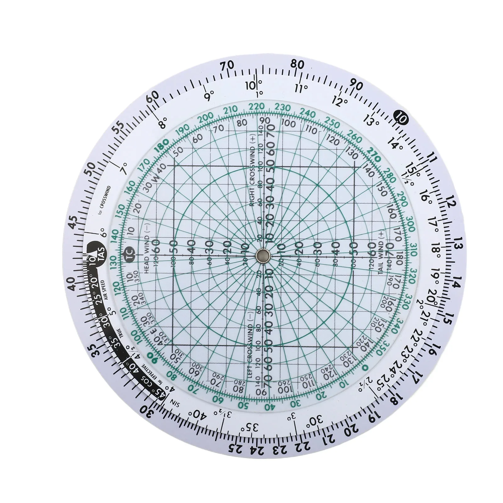 Flight Ruler E6B-R Flight Computer Aviation Plotter Slide Rule For Aviation Flight Train Circular Navigation Calculation Ruler