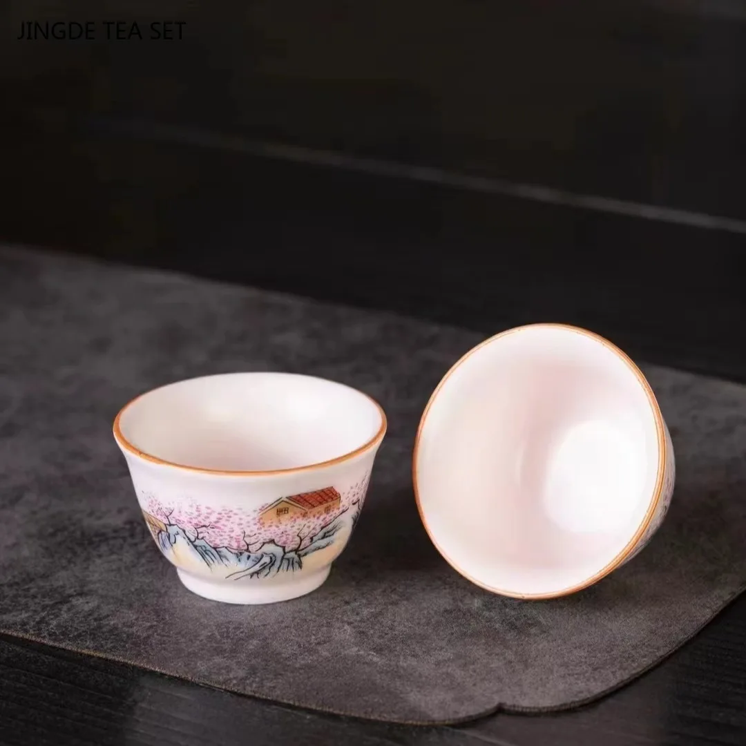 180ml Ru Kiln Ceramic Dezhong Teapot Chinese Style Pink Tea Set Ball Hole Filter Tea Infuser Household Beauty Porcelain Tea Pot