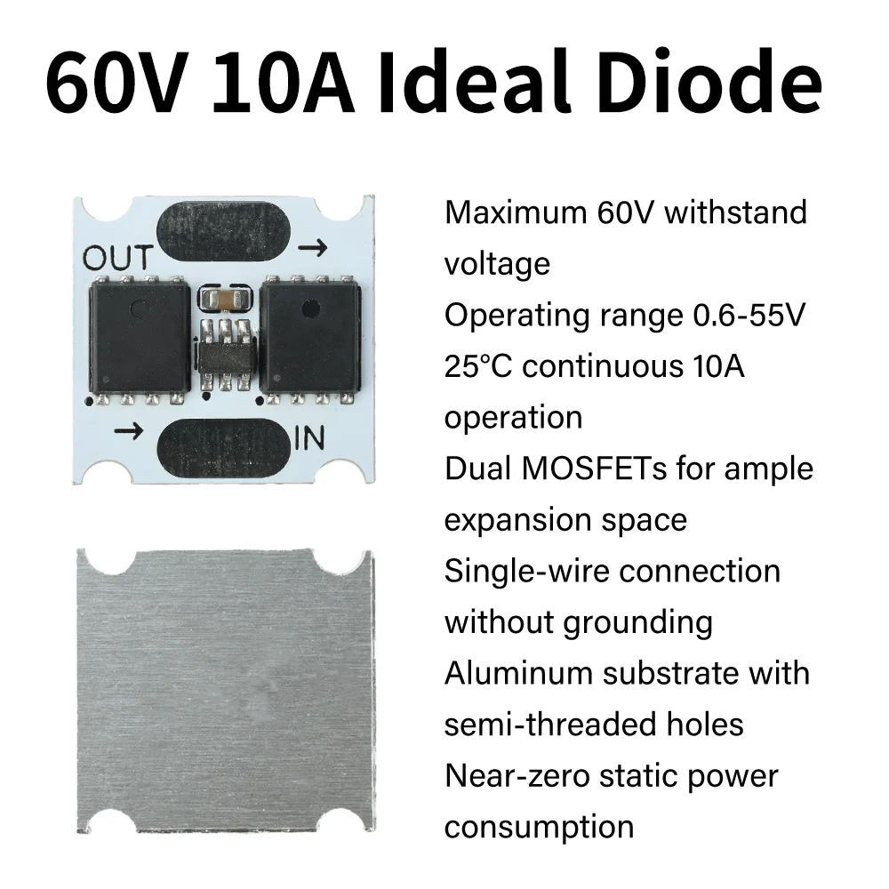 100V/30A 60V/10A Ideal Diodes, Backflow- and Reverse-Current-Protected, Ultra-Low-Power Mini Rectifiers