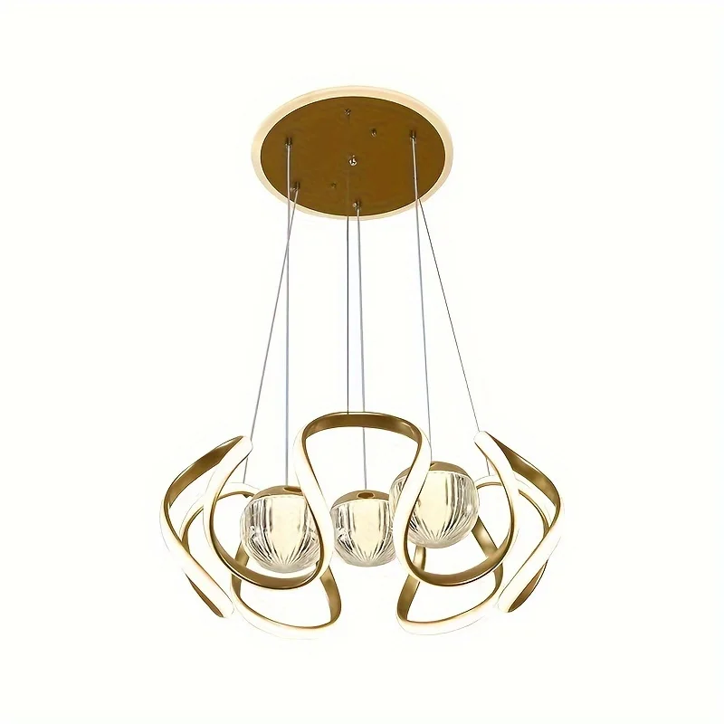 Lustre moderne de bar rond de luxe, lampe de salle à manger, luminaire simple mais élégant, design créatif, lampe de table fonctionnelle