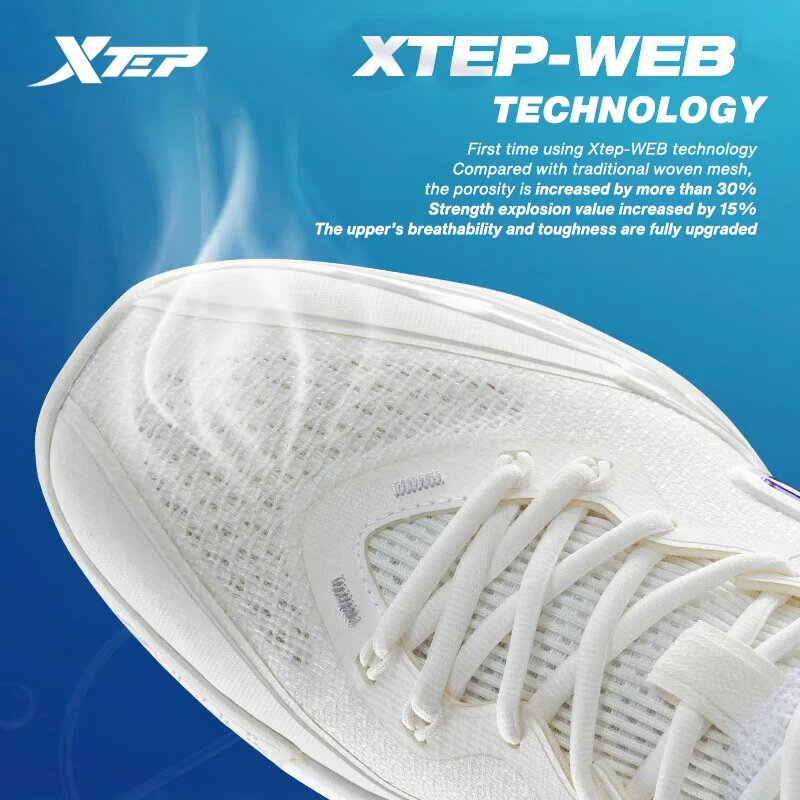 Xtep SKYO1 Basketball Shoes Men Wear-Resistant Non-Slip Combat Soft Sport Shoes Shock Absorption Low Top Sneakers 877119120028