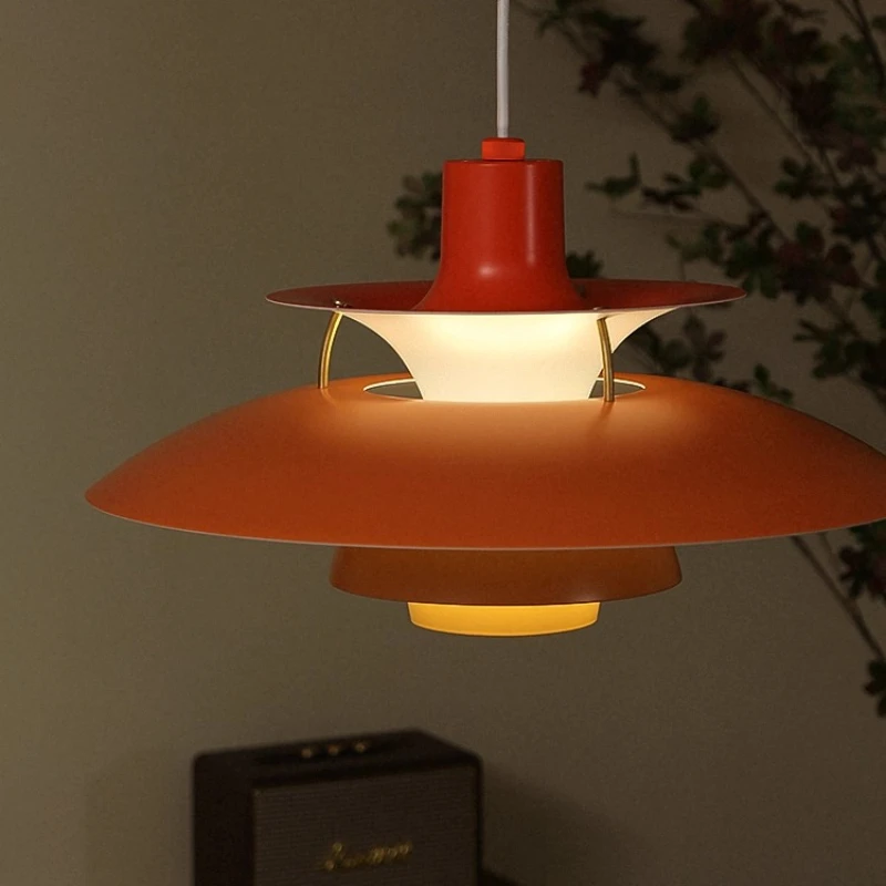 Lustre de disco voador, estilo nórdico medieval mcm, restaurante, mesa de jantar, bar, lustre vintage ph5