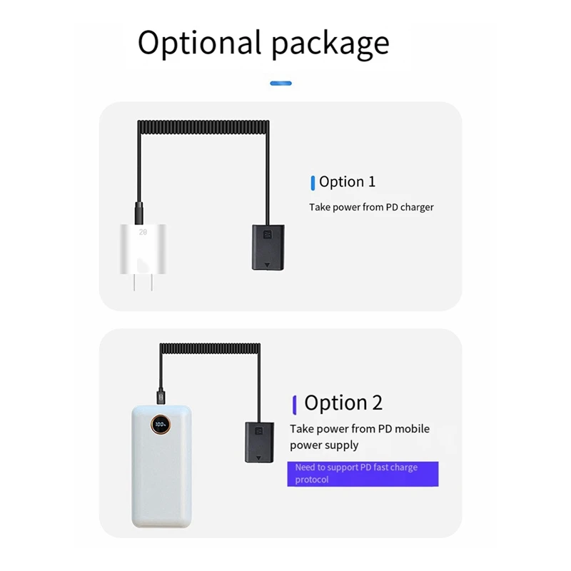 สำหรับกล้อง ZVE10โซนี่แบตเตอรี่เลียนแบบแหล่งจ่ายไฟ Np-Fw50ชนิด C A7R2แหล่งจ่ายไฟภายนอกแบบพกพา