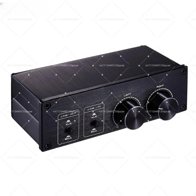 Full Balance Passive Preamp Volume Adjustment Controller Two Input Two Output Audio Signal Line Switch Control Accessory