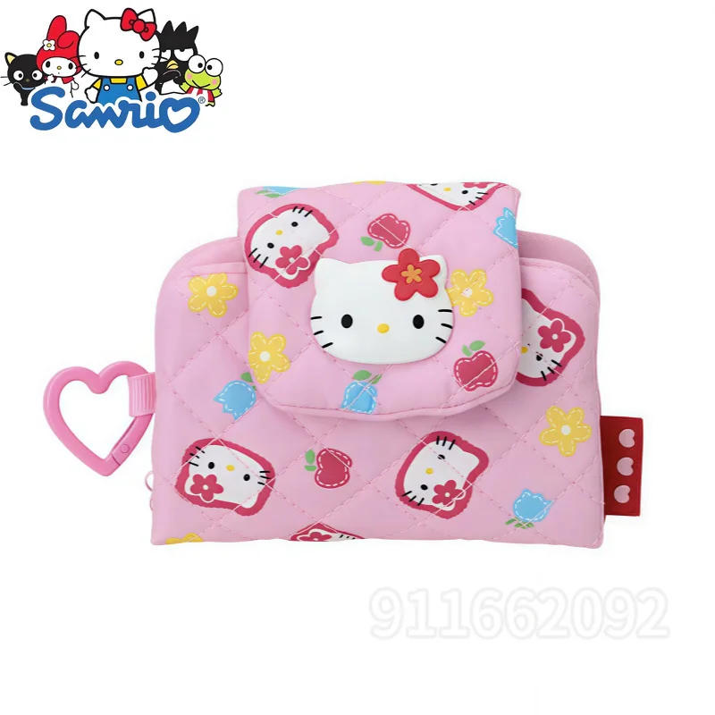  Hello Kitty New Fashion Coin Purse Cartoon Cute Folding Coin Purse Multifunctional Storage Pendant Coin Purse