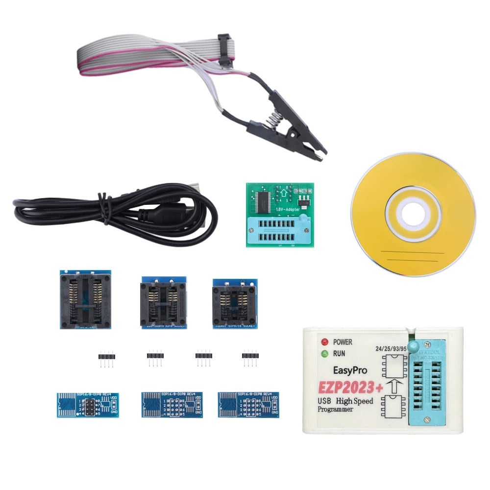 Ezp2023+High Speed Spi Flash Programmer Usb 2.0 With Sop8 Sop16-Dip8 Chip Adapter