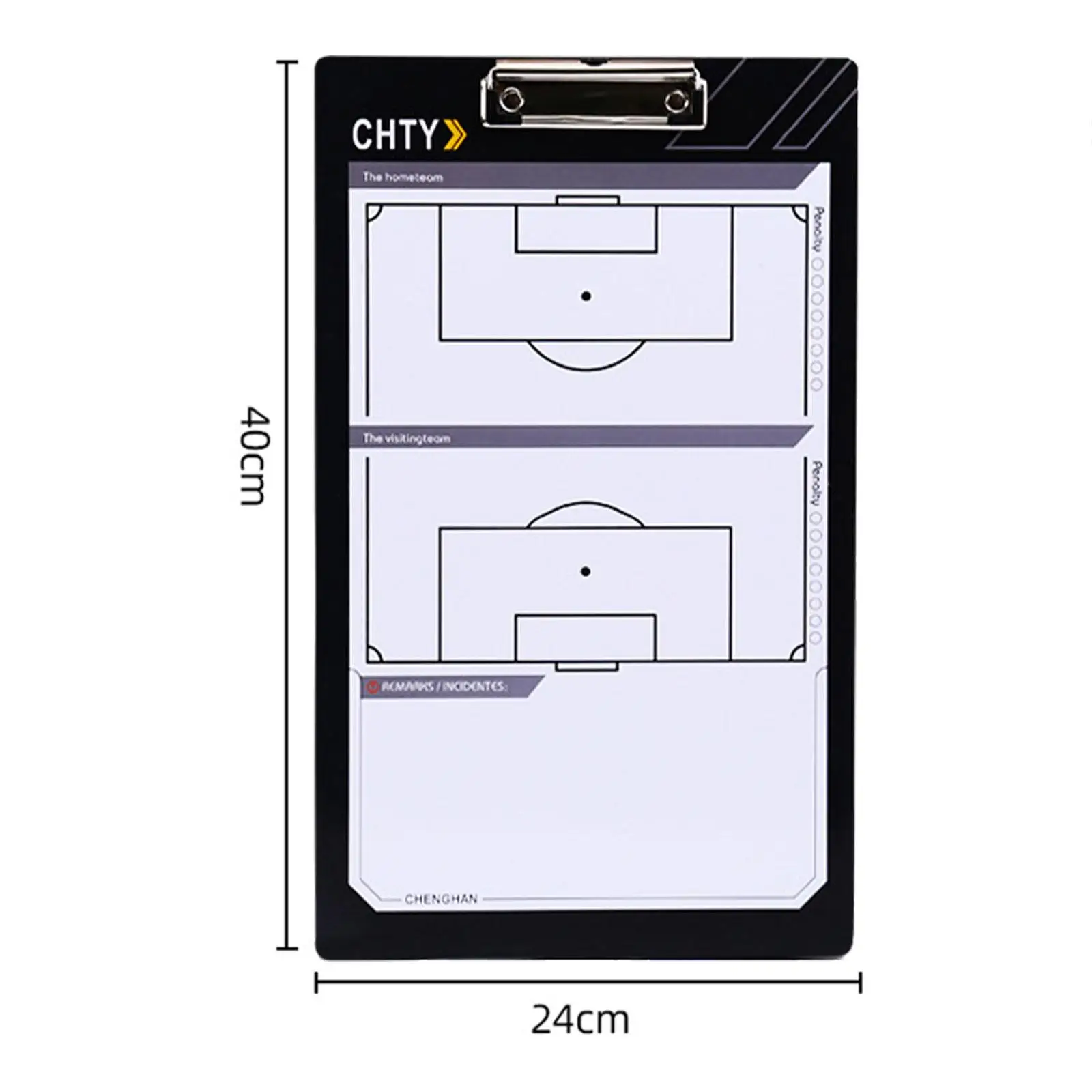 Tablero de entrenamiento de doble cara, portapapeles para entrenadores, equipo de entrenamiento portátil