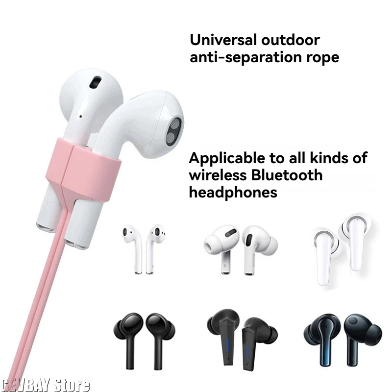 Magnetic Anti-lost Rope Strap Silicone Earphones String for Airpods 4 3 2 1 Wireless Bluetooth Headphone Neck Straps Accessories