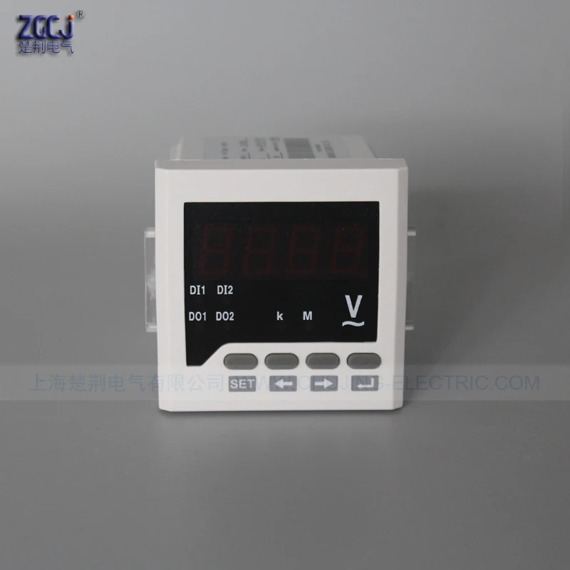 AC digital display voltage panel meter voltmeter with RS485 communication function modbus rtu protocol