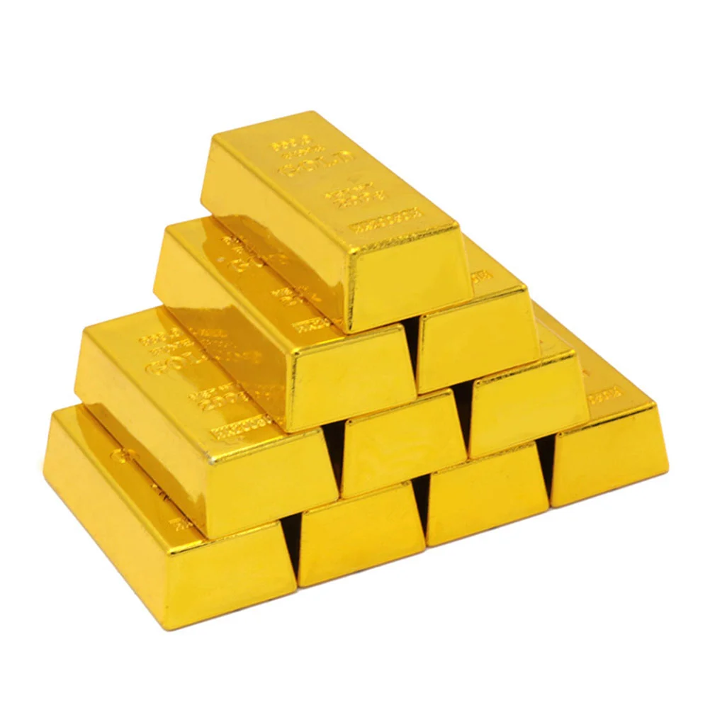 

Game Props Simulated Gold Bars Decor Simulation Bricks Toys Fake Plastic Plaything