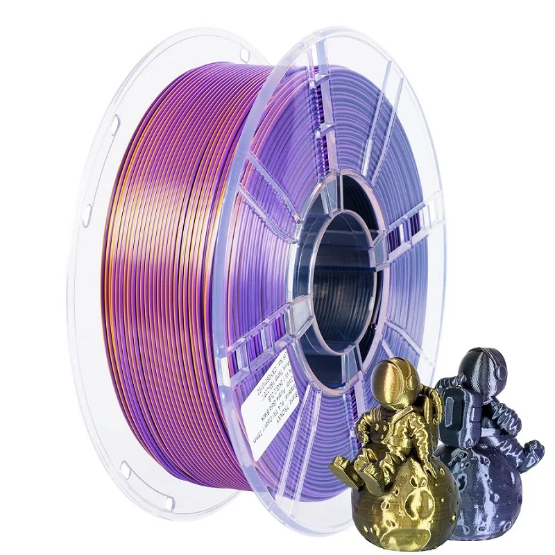 

250G 3D Printer Filament PLA Silk 1.75mm 1KG 3D Printing PLA Filament Tricolor Filamento Impresora in 3D Resin Color Change