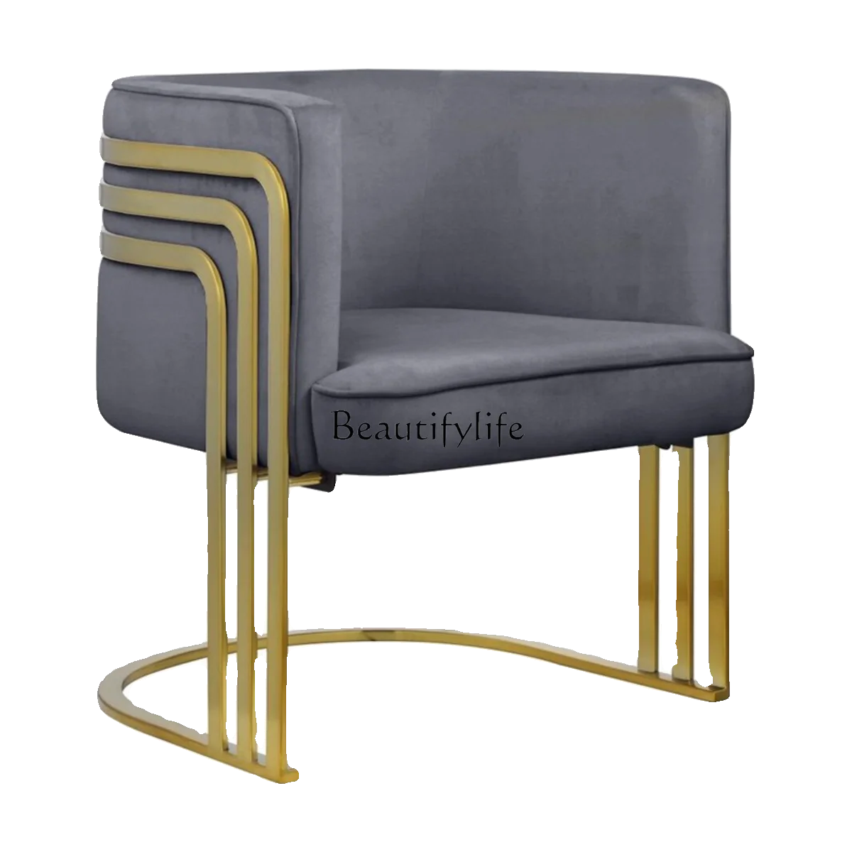

Light Luxury Leisure Chair Sales Office Model Room Living Room Hotel Clubhouse Beauty Salon Simple Single Chair
