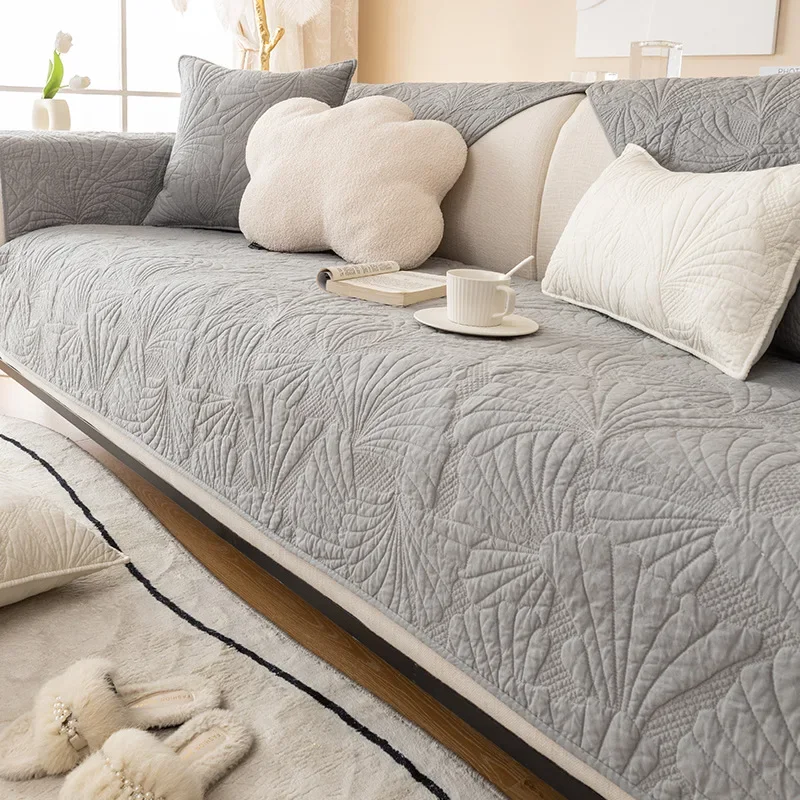 Geometric Pattern Sofa Cover Anti Slip All Season Couch Protector Decorative Throw for Living Room Household Multi Size Option