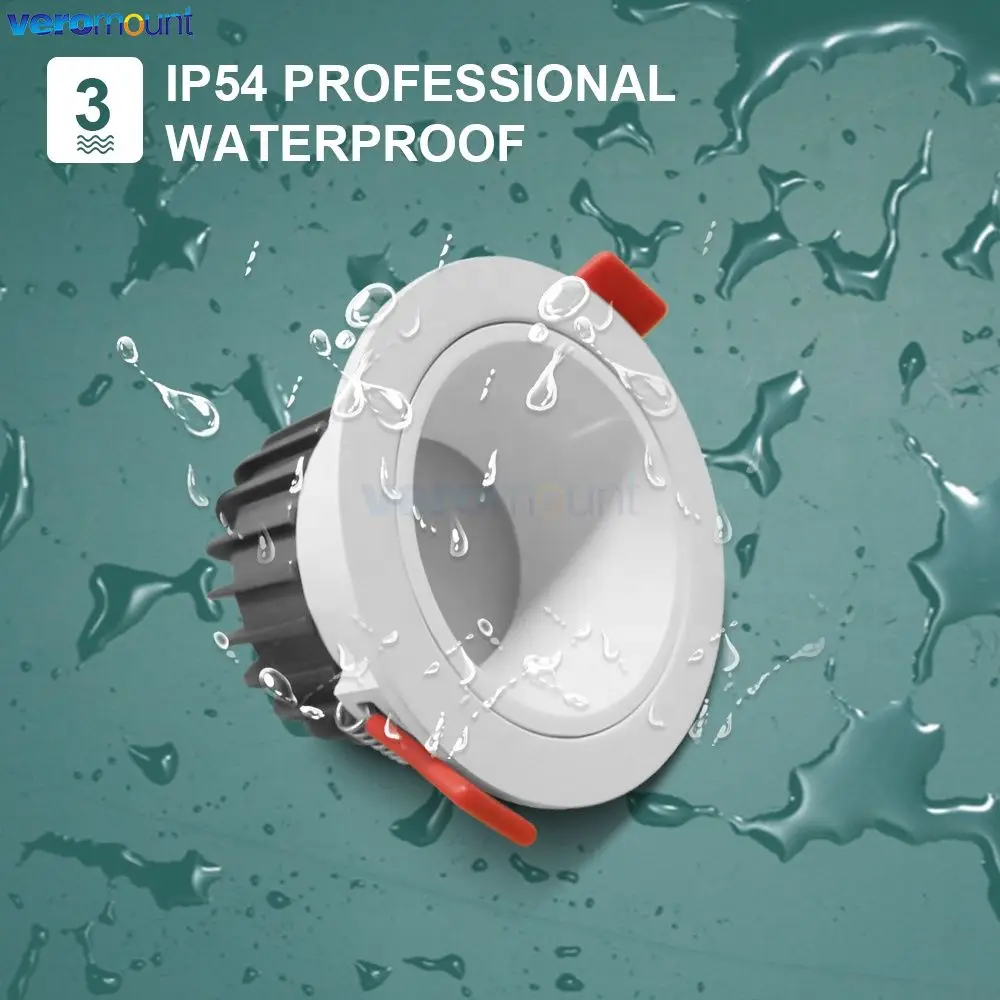 GL-D-006P Alexa And SmartThings Zigbee 3.0 Smart RGBCCT Downlight Pro 6W Waterproof Rate IP54 For Living Room Kitchen Corridor