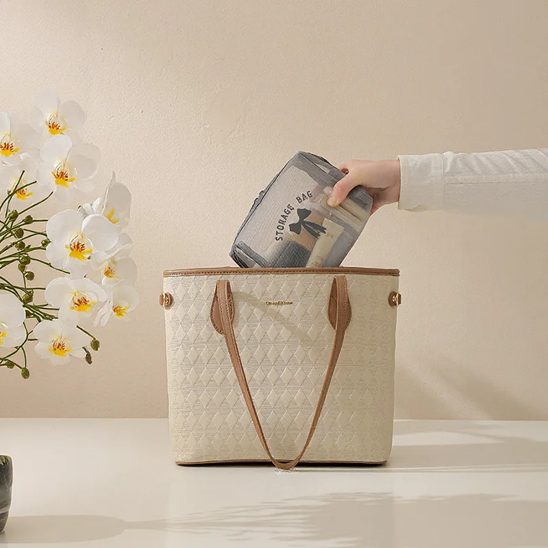 حقيبة مستحضرات التجميل الشبكية الشفافة، قطعة واحدة من النايلون خفيفة الوزن ومسامية وسحاب مثمن بسعة كبيرة #6