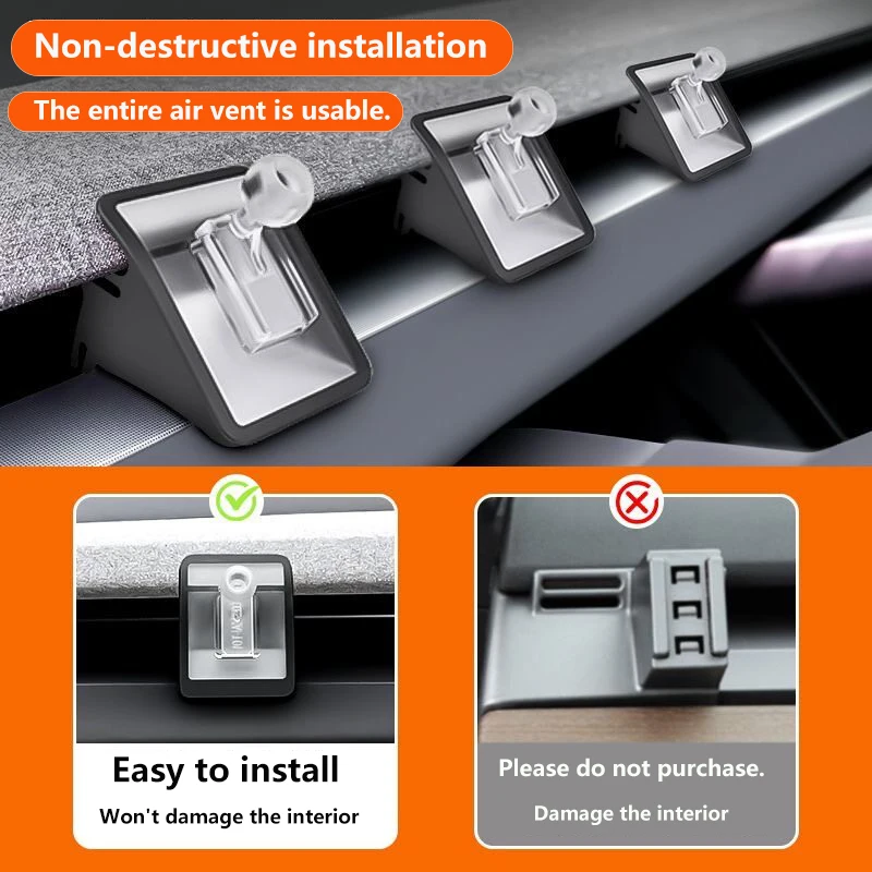 TEEQ Auto-Handyhalterung für 2024 2025 2026 Tesla Model Y Juniper Model3 Highland, Model YL Schwerkraftständer – Detail 2