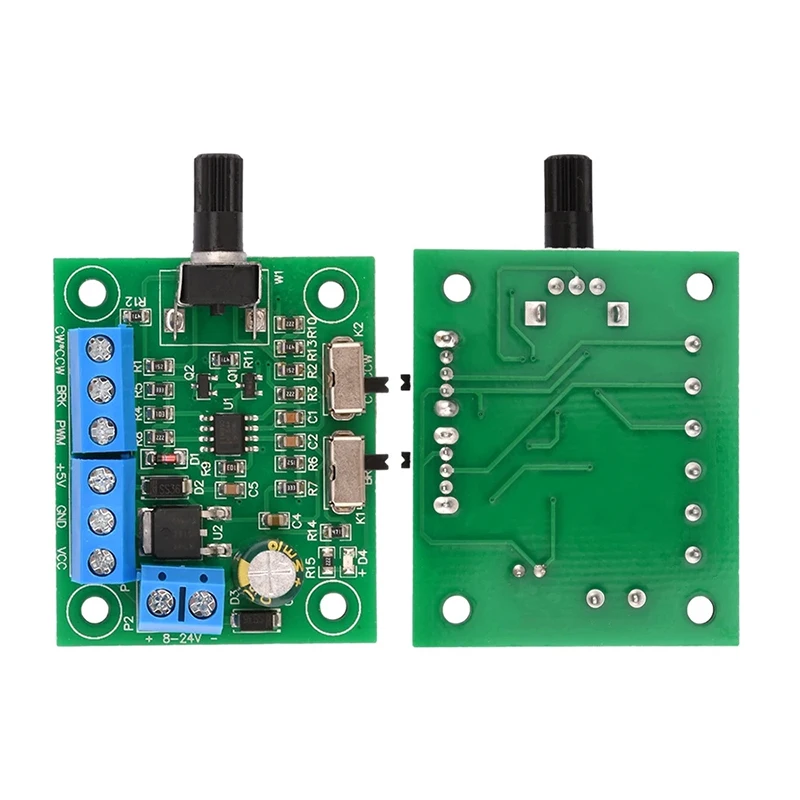 DC 8V-24V Brushless DC Motor Driver Controller Board PWM Driver Fan Motor Speed Governor Forward And Backward Control 18KHz