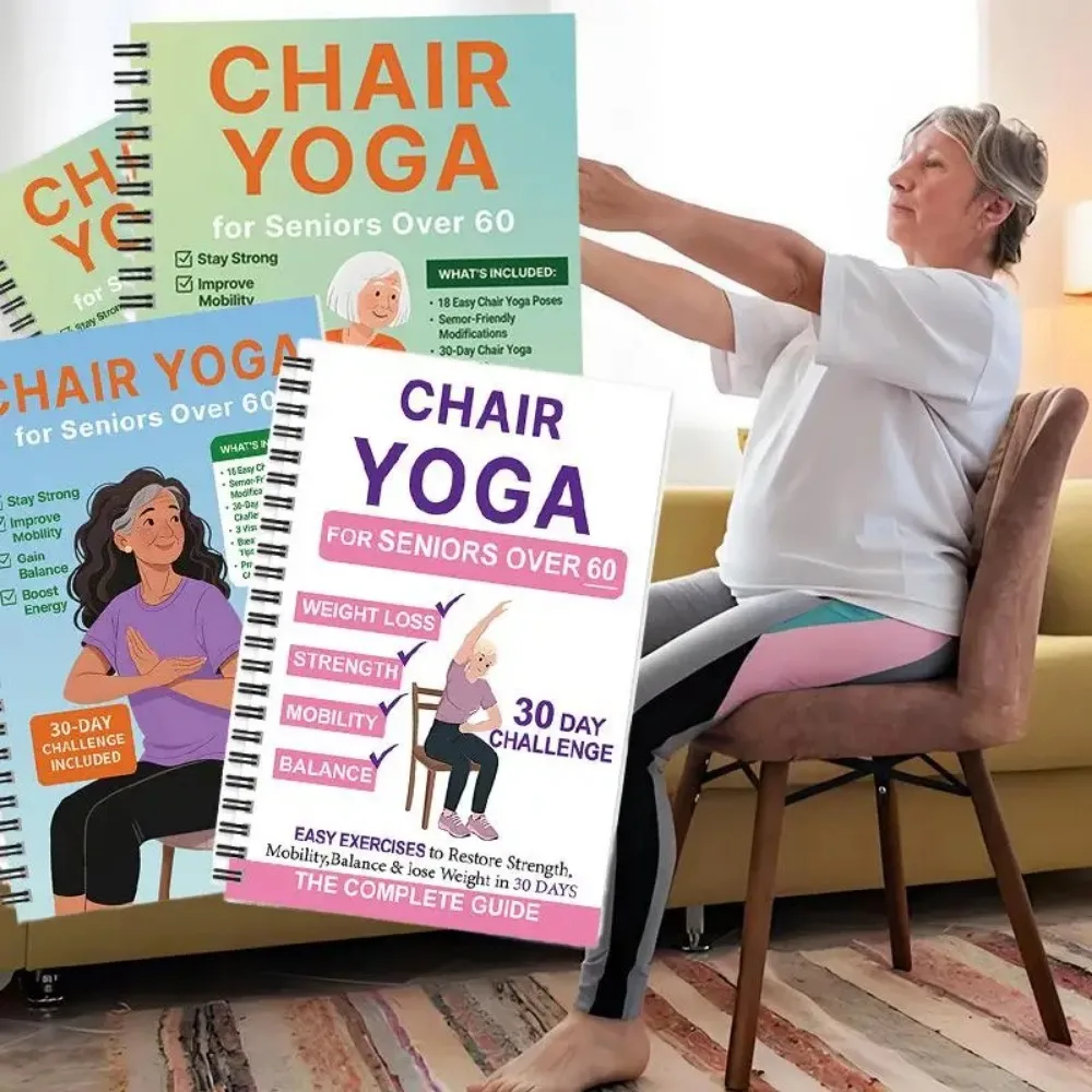 New products elderly chair weight loss yoga books A variety of general sports books elderly sports yoga books