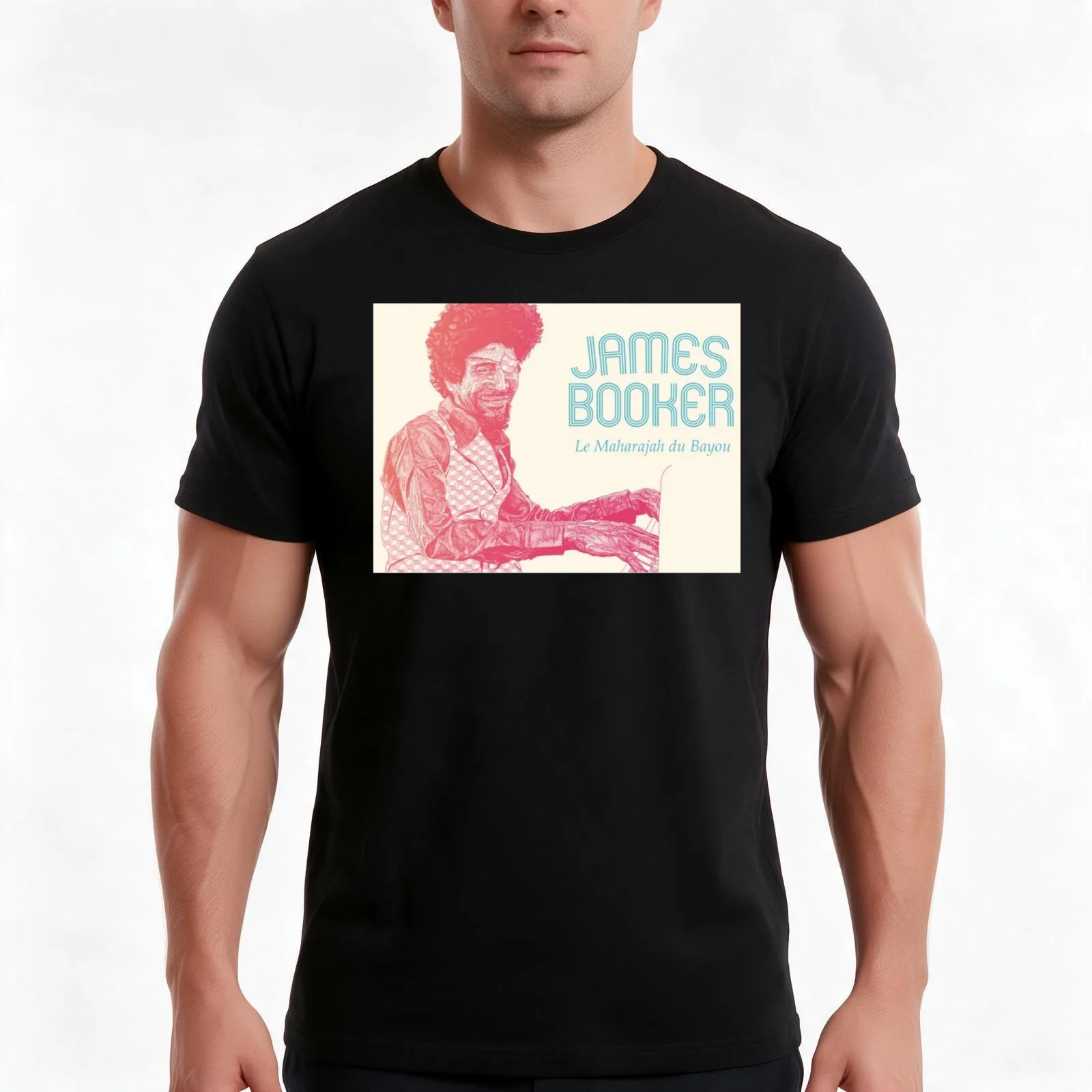 James Booker - Black Liberace Men T Shirt graphic t shirts for man
