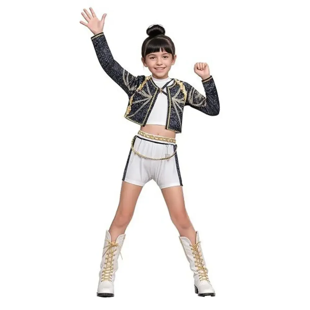 أزياء الفتيات Kpop شيطان الصيادين رومي زوي ميرا التأثيرية أزياء تنكرية لملابس الأطفال أزياء لعب الأدوار 2026 بدلة كرنفال الهالوين