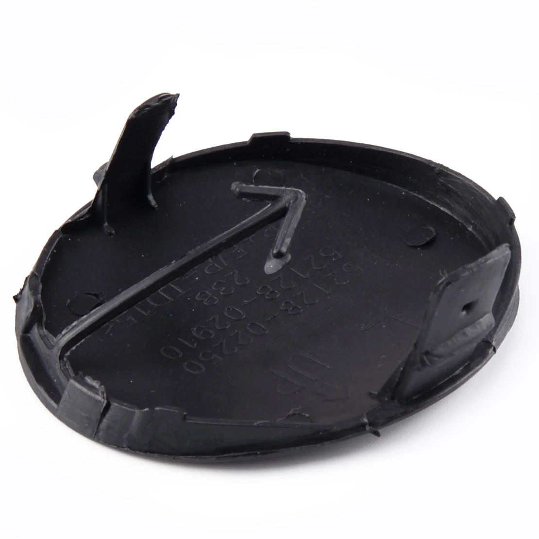 Cubierta de gancho de remolque de parachoques delantero izquierdo y derecho, tapa de plástico negro para Toyota Corolla 52128, 02910, 2007, 2008, 1