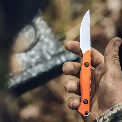 Couteau de poche à lame fixe 15700, survie en plein air EDC Camping utilitaire couteau droit polyvalent avec gaine Boltaron