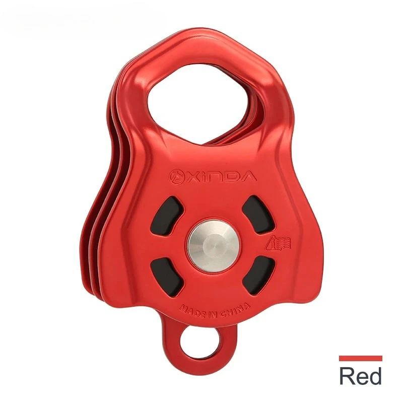 Professional Double Roller Gear in Ball Bearing Mountaineering Rock Climbing Zipline Traverse-solving Carriage Medium Pulley