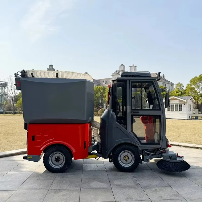 Commercial Universal Weed Street Cleaning Machine Strong Power 72V Electric Road Sweeper Truck Sweeper Machine Road Sweeper Car
