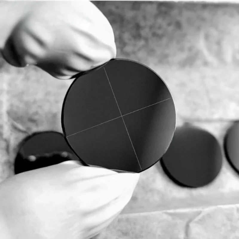 Microscope Eyepiece Reticle 0.01mm Precision Glass Micrometer Cross Slit Graticule for Dark Bright Field Lab Measurement