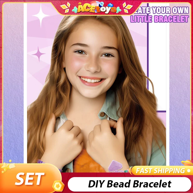 

DIY Bead Bracelet Creative Fashion Exercise Sturdy Fun Parents-Child Interaction Hand Rope Weaving Set