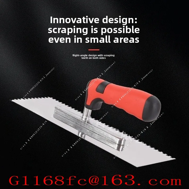 1pcs Tile Tools Stainless Steel Square Notched Trowel Masonry Hand Kit for Wall Floor Tiling Installation