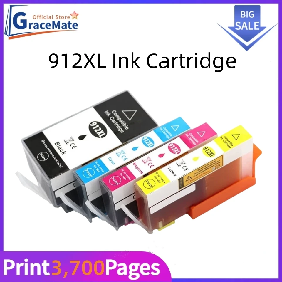 912XL Ink Cartridge Compatible 953 for HP 953 XL for HP Printer OfficeJet Pro 8020 8022 8023 8024 8025 8026 8028 8035 Printer