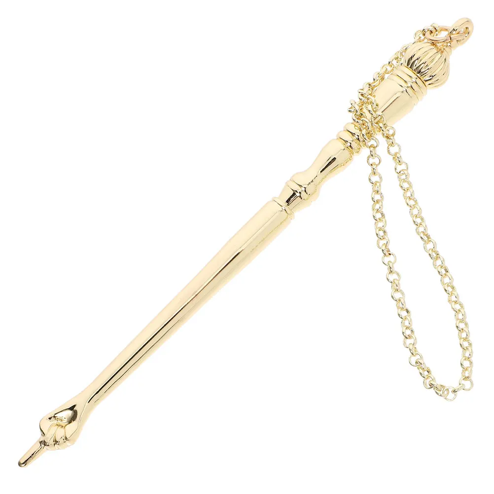 

1pc Jewish Torah Pointer With Chain Metal Reading Tool For Bible Scripture Study Mitzvah Gift Accessory Teaching Equipment