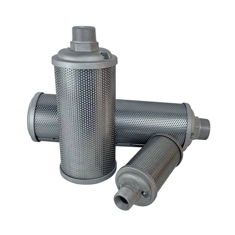 1.25~2.25 inch External Thread Pump Silencer For Industry Vacuum Pump High-pressure Blower