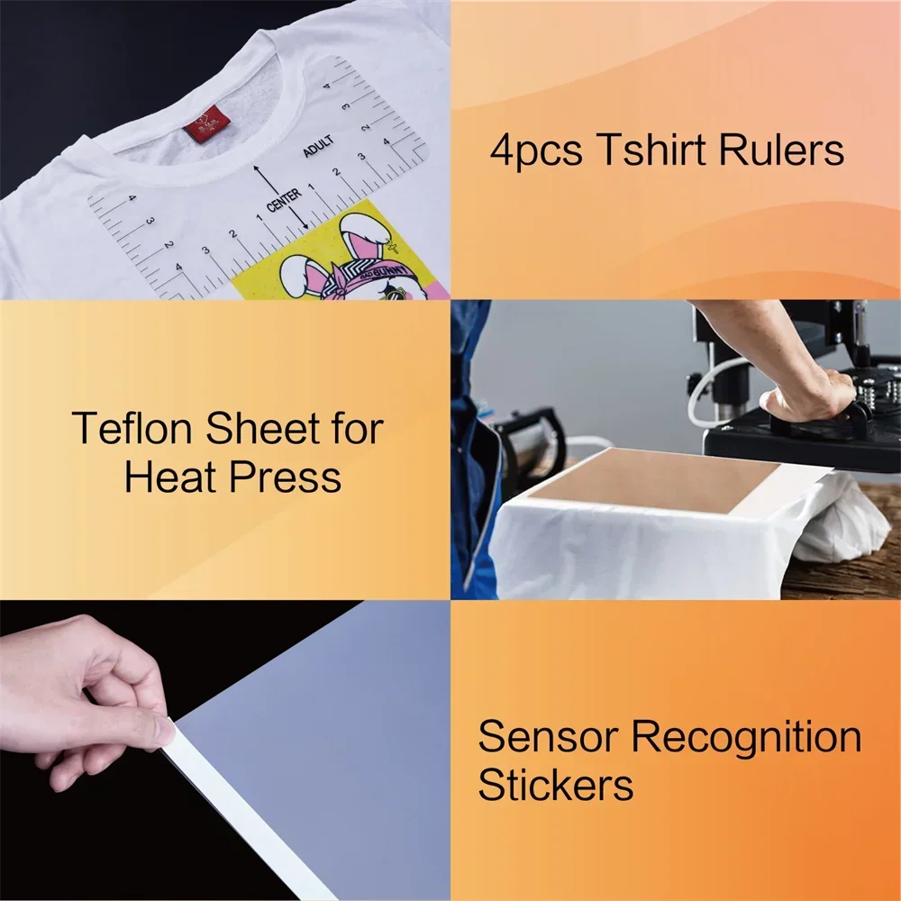 DTF Transfer Film 30 Sheets A4 Matte PET Sublimation DTF Starter Kit &Adheisve Powder Printer Direct Print on T-Shirts Textile