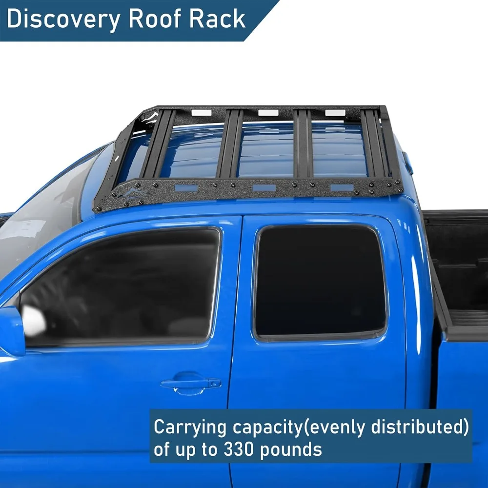 U-Box الوصول الكابينة تاكوما حامل سقفي العلوي البضائع العارضة الناقل سلة الأمتعة لتويوتا تاكوما 2005-2023 2nd 3rd الجنرال بيك اب شجرة #2