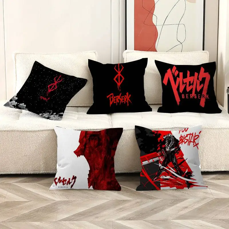 B-Berserk Guts Pillow Gift Home Office Decoration Pillow Bedroom Sofa Car Cushion CoverPillow Case