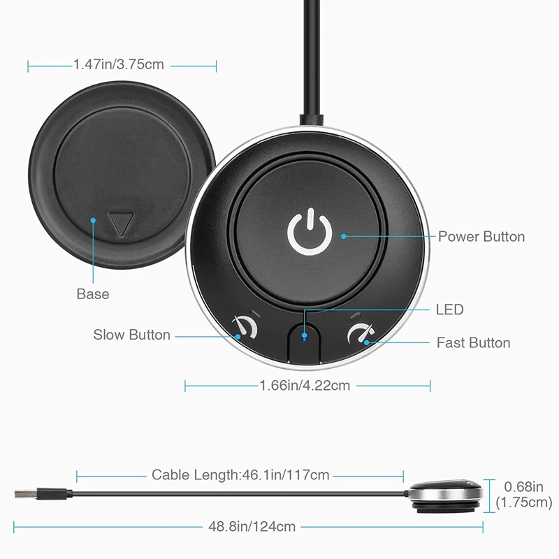 Rii RT909 Mouse Jiggler USB Mouse Mover With Random Movement On/Off Switch Keeps Computer Awake Simulate Mouse Undetectable