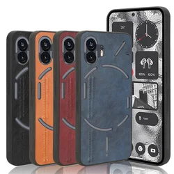 For Nothing Phone 2 Case Cover Route Calfskin PU Leather PC Hard Phone Bag Cover For Nothing Phone 2 Phone2 Case