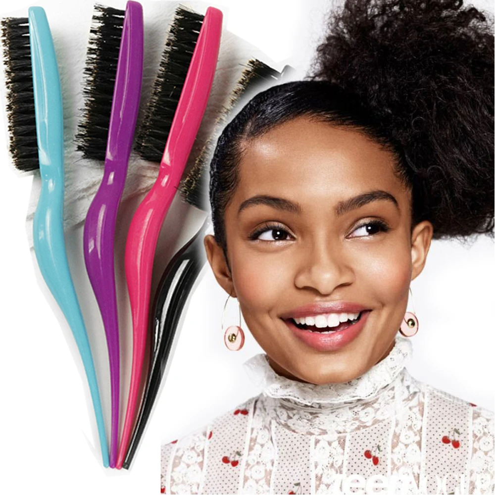 1pcs Hair Teasing Brush, Salon Back Combing Brush Rat Tail Teasing Brush Hair Teasing Brush Nylon for Back Combing Styling Tool