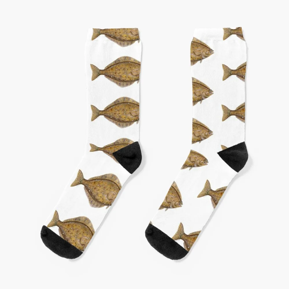 Pacific Halibut (Hippoglossus stenolopsis) Socks Crossfit socks Socks set socks for christmas shoes Socks For Women Men's