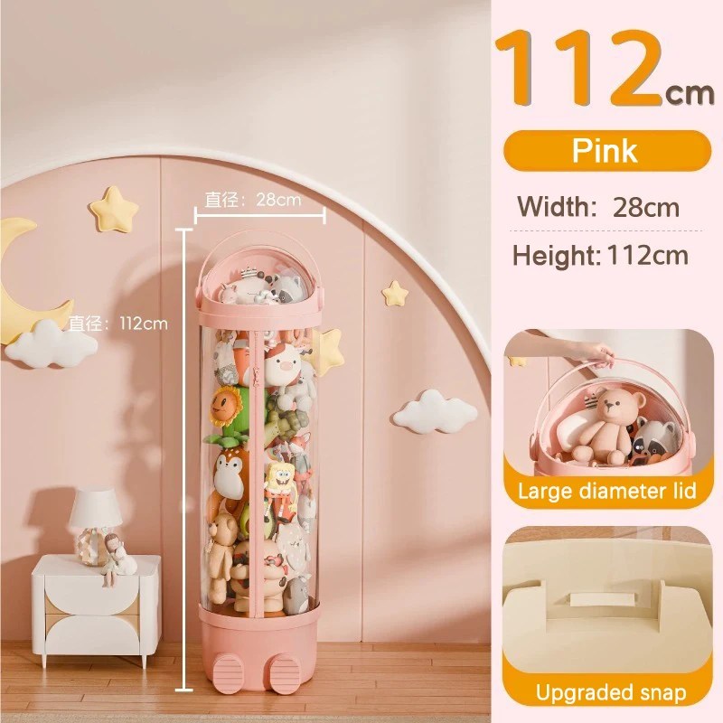 Transparante pop opbergdozen pluche kinderspeelgoed organisatie DIY rits opslag speelgoed kisten en organisatoren kind kerstcadeau
