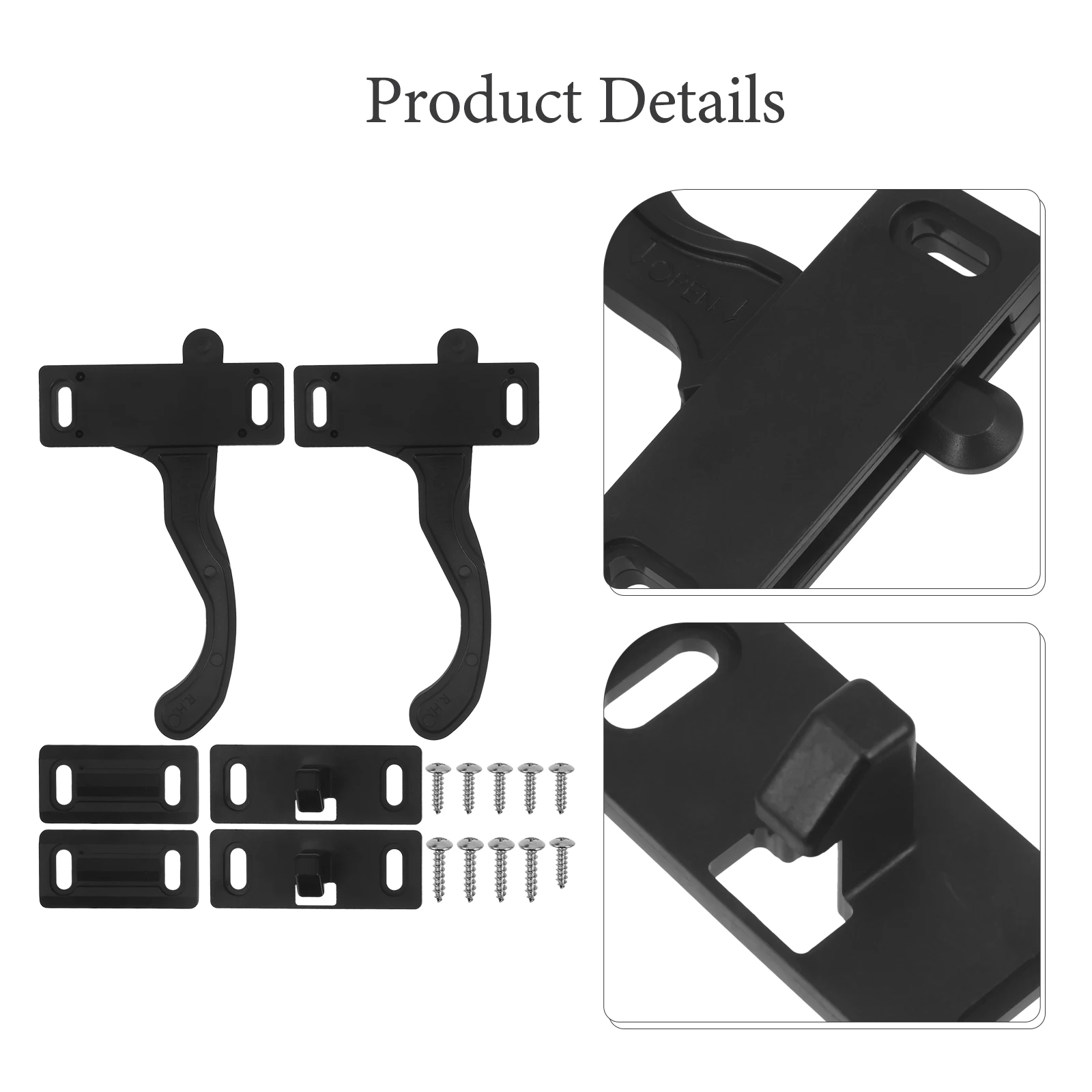

2pcs Screen Door Latch Replacement Handle Locks Accessories for Trailer Motorhome Modifications Enhancing Security